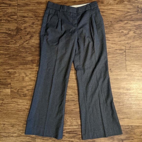 Theory Gray Wool Trouser Pants